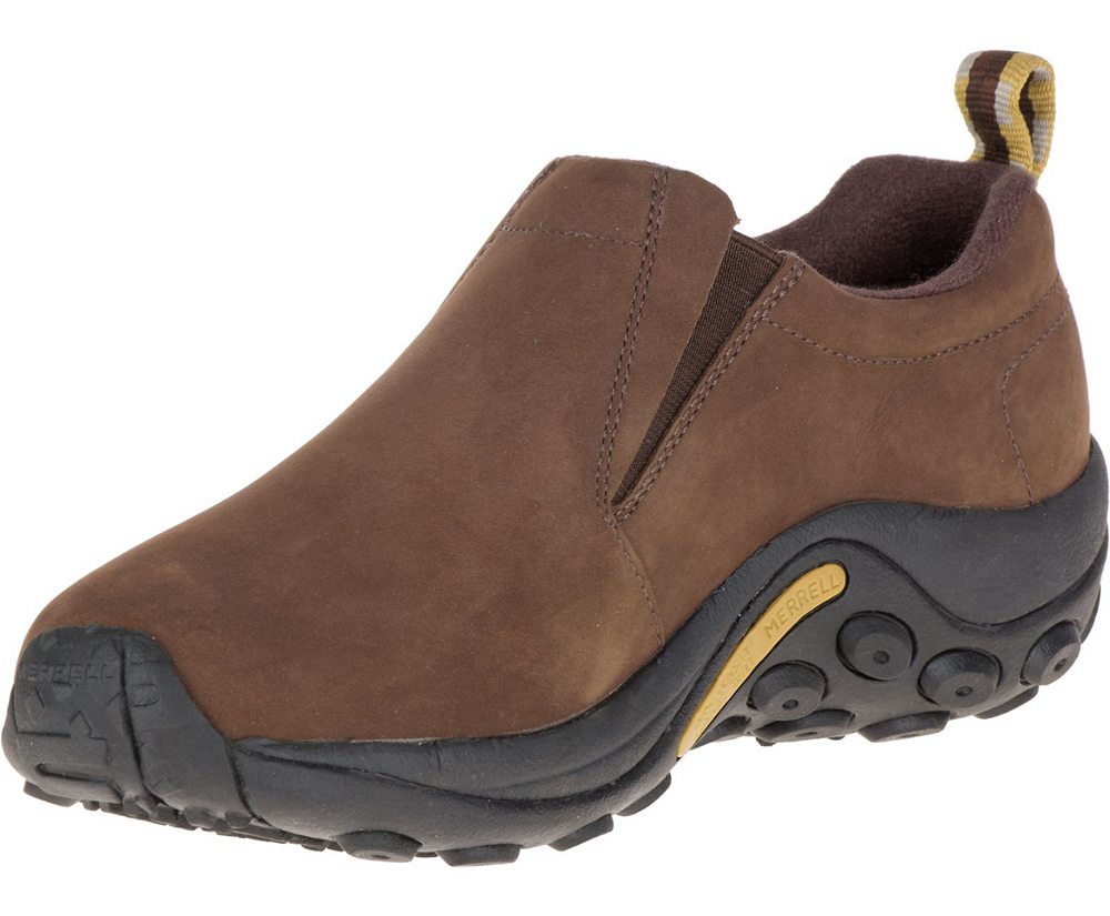 Merrell Slip Ons Brown - Jungle Moc Nubuck - Womens 69DJBKMXI